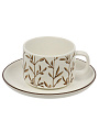 Набор чайный керамика, 12 предметов, на 6 персон, 220 мл, молочный, Веточки, B060505 - фото 6