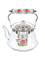 Чайник заварочный стекло, 1 л, с ситечком, Маки, Y4-6450/B050158 - фото 5