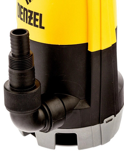 Насос дренажно-фекальный, Denzel, 600 Вт, глубина погружения 7 м, максимальный напор 7 м, 13 м³/ч, DP-600S