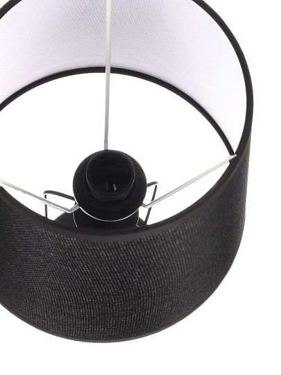 Светильник настольный E14, 40 Вт, черный, абажур черный, BY, Орлеан, 476-010