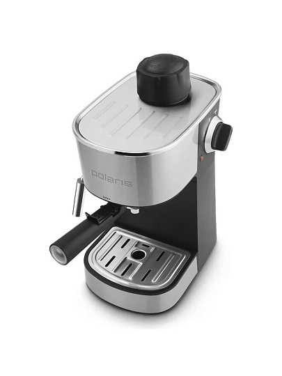 Кофеварка электрическая, рожковая, пластик, металл, 0.24 л, Polaris, PCM 4009, 800 Вт, 4 бар, 4 порции, 0.24 л