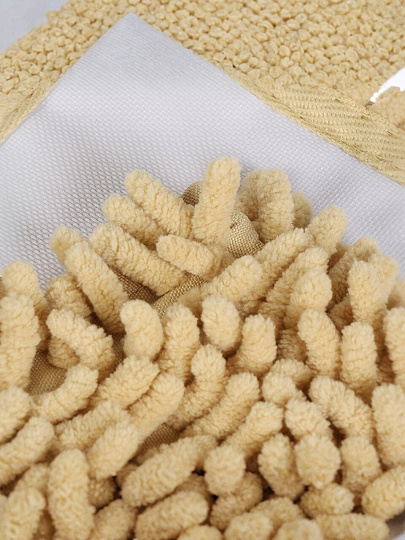 Насадка для швабры микрофибра, 43х13 см, вермишель, прямоугольная, бежевая, Homver, Chenille, 231202200/00