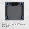 Весы напольные электронные, Redmond, RS-757, стекло, пластик, до 180 кг, 28х28х2 см, серые - фото 5