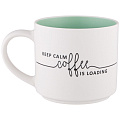 Кружка фарфор, 470 мл, Keep Calm Coffee Is Loading, Lefard, 260-979 - фото 2