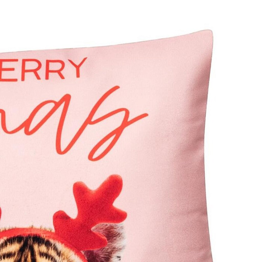 Наволочка декоративная Этель, Merry X-mas, велюр, 100% полиэстер, 40 х 40 см, 5751312