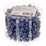 Бусы новогодние пластик, 0.8х500 см, круглые, голубые, SY18ZL-81IB - фото 2