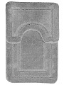Набор ковриков для ванной и туалета, 2 шт, 0.5х0.8, 0.4х0.5 м, полиэстер, серый, Silvano, Контур, Y4-11489 - фото 6