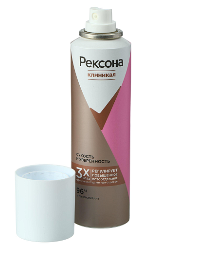 Дезодорант Rexona, Clinical Protection Сухость и уверенность, для женщин, спрей, 150 мл
