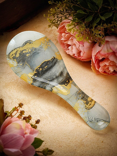 Подставка для ложки, стекло, 8х23.5 см, Daniks, Флюид