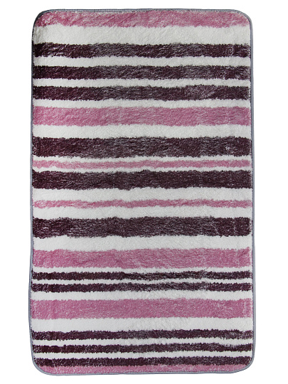 Коврик для ванной и туалета, 0.5х0.8 м, микрофиб, полосатый, Y4-9949