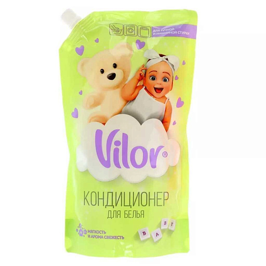 Кондиционер для белья Vilor, 1 л, для детских вещей, Детский