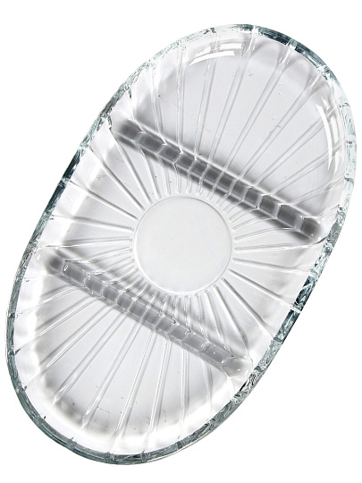 Менажница стекло, 27х16 см, 3 секции, Kaveh, Selena, PD1322GCL