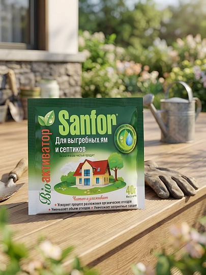 Биосостав для выгребных ям и септиков, Sanfor, 40 г, 8384