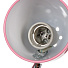 Светильник настольный на прищепке, E27, 60 Вт, серебристый, абажур розовый, Ultraflash, UF-376 C14, 14600 - фото 3