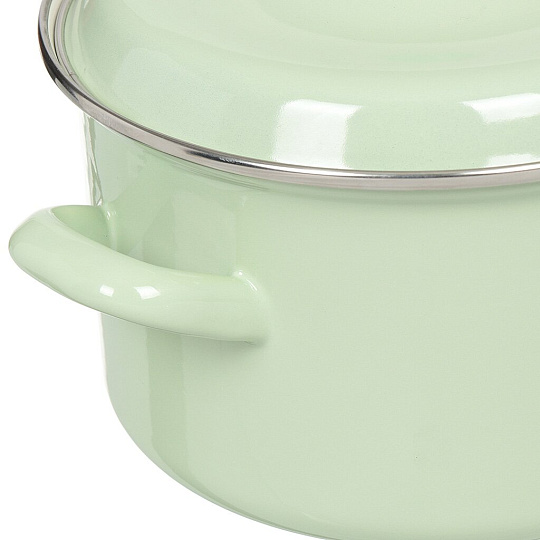 Кастрюля эмалированная Interos Мята 51014, 2.6 л