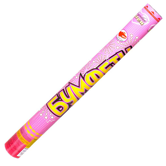 Хлопушка 60 см, конфетти, бумага, фольга, в ассортименте, Веселая Затея, Бумфети Голуби