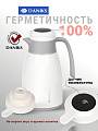 Термос-кувшин пластик, 1 л, Daniks, колба стекло, с датчиком, белый, ED-100-white - фото 3