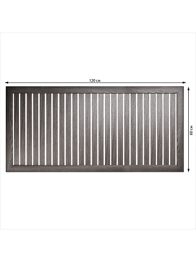 Экран для радиатора, МДФ, 1200х600 мм, анкор винтаж, реечный, Стильный Дом