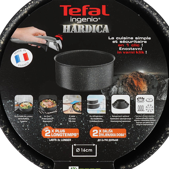 Ковш алюминий, антипригарное покрытие, 1.5 л, Tefal, Ingenio Hardica, L3322802