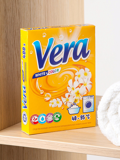 Стиральный порошок Vera, 0.4 кг, автомат, для цветного белья