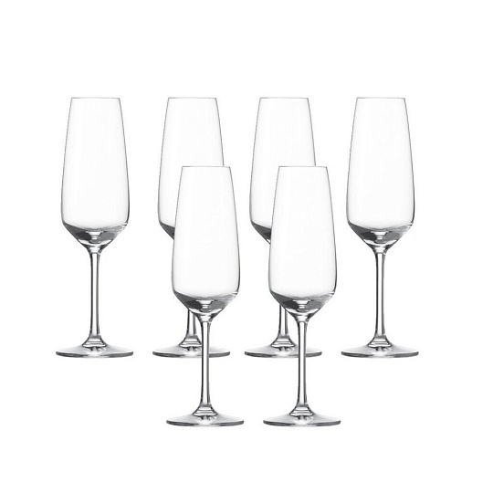 Бокал для шампанского, 283 мл, бессвинцовый хрусталь, 6 шт, Schott Zwiesel, Taste, 115 674-6