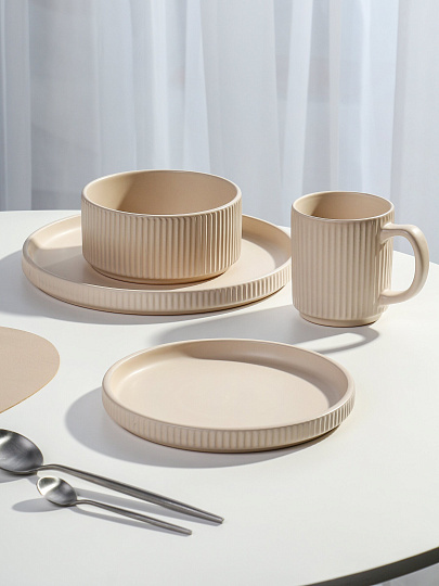 Сервиз столовый керамика, 16 предметов, на 4 персоны, Jewel, Диана, ПС0001-15