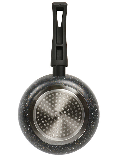 Сковорода алюминий, 18 см, антипригарное покрытие, Hoffmann, черная, индукция, НМ 7908