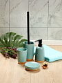 Ерш для туалета Бамбук, напольный, 9x13.8/38.5 см, керамика, бирюза, CE2504CA-TOH - фото 4