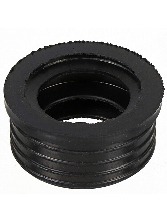 Манжета 123х110 мм, резина, черная, СантехКреп, 2.20.15.