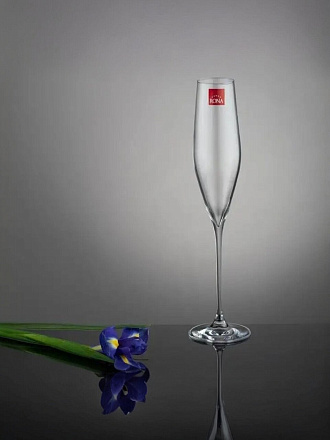 Бокал для шампанского, 190 мл, хрустальное стекло, 6 шт, Rona, Swan, 61557