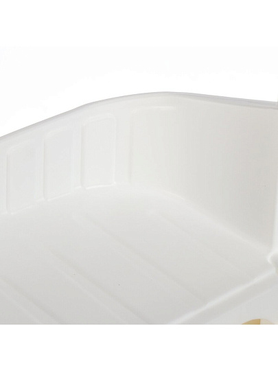 Полка для ванной пластик, навесная, 2 яруса, прямая, 12х27х50.5 см, Dunya Plastik, 09164