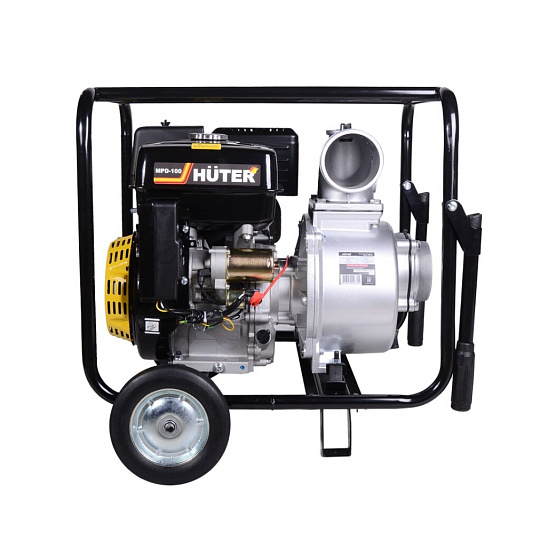 Мотопомпа бензиновая Huter MPD-100, 15 л. с., 1080 л/мин