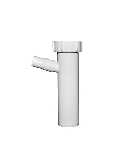 Патрубок для сифона, трубный, 1 1/2&quot;, полипропилен, белый, Инкопласт, D1000W