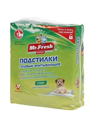 Пеленки для домашних животных одноразовые, гелевые, приучение к месту, Mr.fresh, 8 шт, 90х60 см