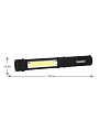 Фонарь автомобильный Camelion, LED51521, пластик, черный, 3XR03, COB LED+LED коллиматор, 13361 - фото 6