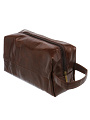 Косметичка экокожа, коричневая, 28Х11.5Х13см, A080050