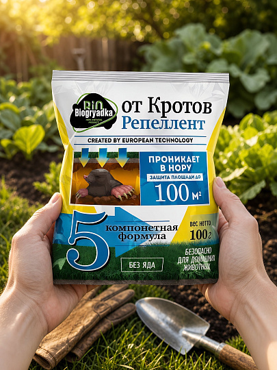 Репеллент Biogryadka, от кротов, 100 г