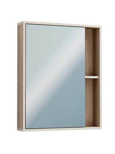 Зеркало-шкаф дуб Бардолино, 60.7х14.6х68.4 см, ЯМебель, Лотос 60