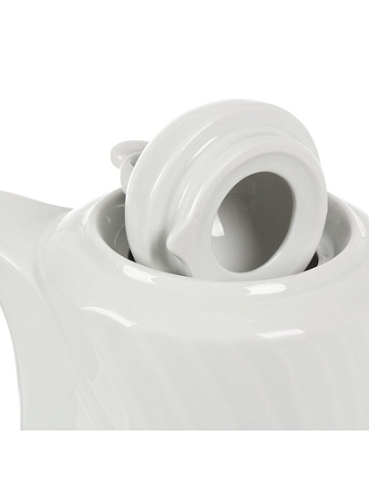 Чайник заварочный фарфор, 1 л, Добрушский фарфоровый завод, Голубка, Белье, 6С0109Ф34