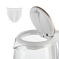 Чайник электрический Redmond, SkyKettle RK-G203S, Strix, белый, 2 л, смарт, 2200 Вт, скрытый нагревательный элемент, стекло - фото 2
