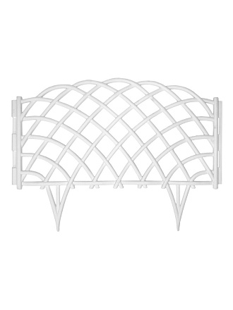 Забор декоративный пластмасса, Диорит, Диадема, 32х270 см, белый, 46682