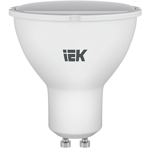 Лампа светодиодная GU10, 7 Вт, 60 Вт, 230 В, софит, 3000 К, свет теплый белый, IEK, PAR16, LED