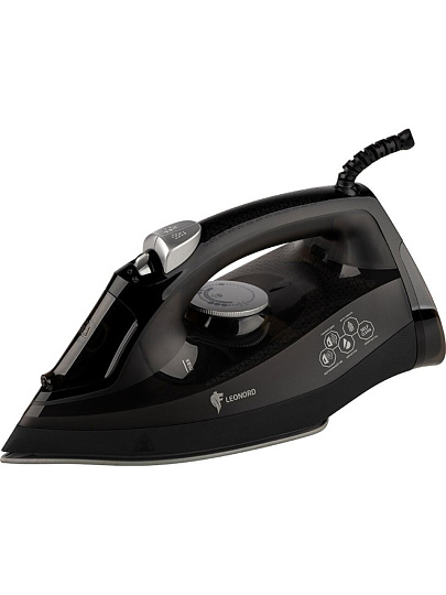Утюг Leonord, LE-1812, 2600 Вт, керамика, вертикальное отпаривание, противокапельная система, система самоочистки, спрей, 1.8 м, черный