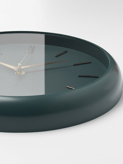 Часы настенные, кварцевые, 30 см, корпус малахит, круглые, Рубин, Классика, 3037-003