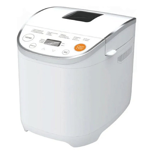 Хлебопечка Midea, BM 220 Q3-W, 580 Вт, 13 программ, вес хлеба 1 кг, сенсорное управление, белая