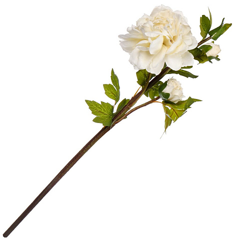 Цветок искусственный Пион, 70 см, белый, Y4-6937