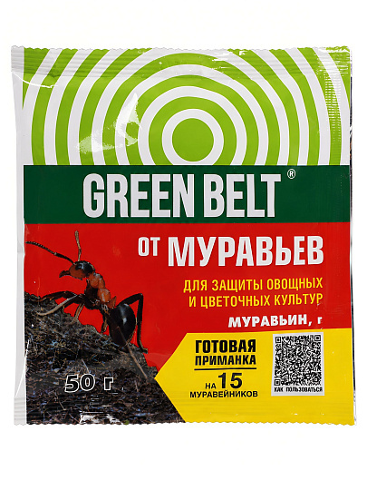 Инсектицид Муравьин, от вредителей, гранулы, 50 г, пакет, Green Belt