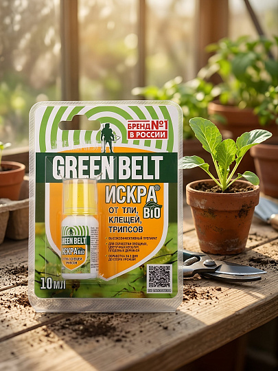 Инсектицид Искра БИО, от тли и клещей, жидкость, 10 мл, Green Belt