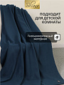 Плед 1.5-спальный, 130х170 см, флис, 100% полиэстер, Silvano, темно-голубой, однотонный, AI-01040410 - фото 5