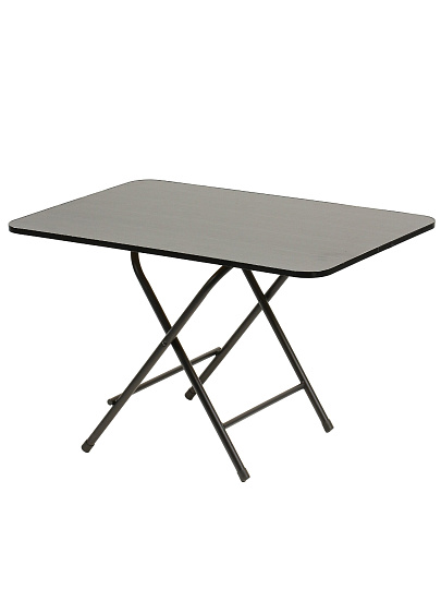 Стол 75х50х50 см, складной, прямоугольный, металл, столешница МДФ, черный, Green Days
